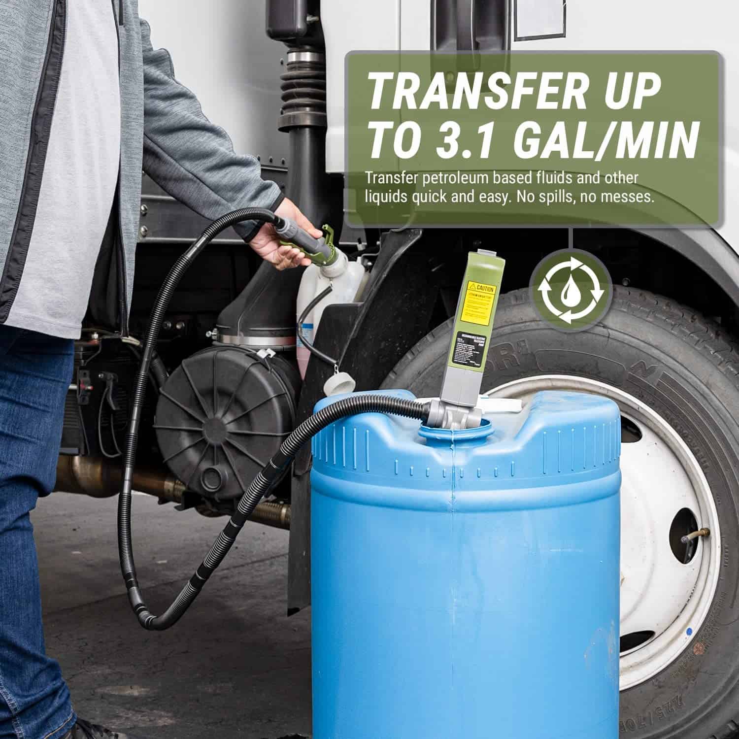 Bomba de Transferencia de Líquidos con Batería Recargable - Imagen 8