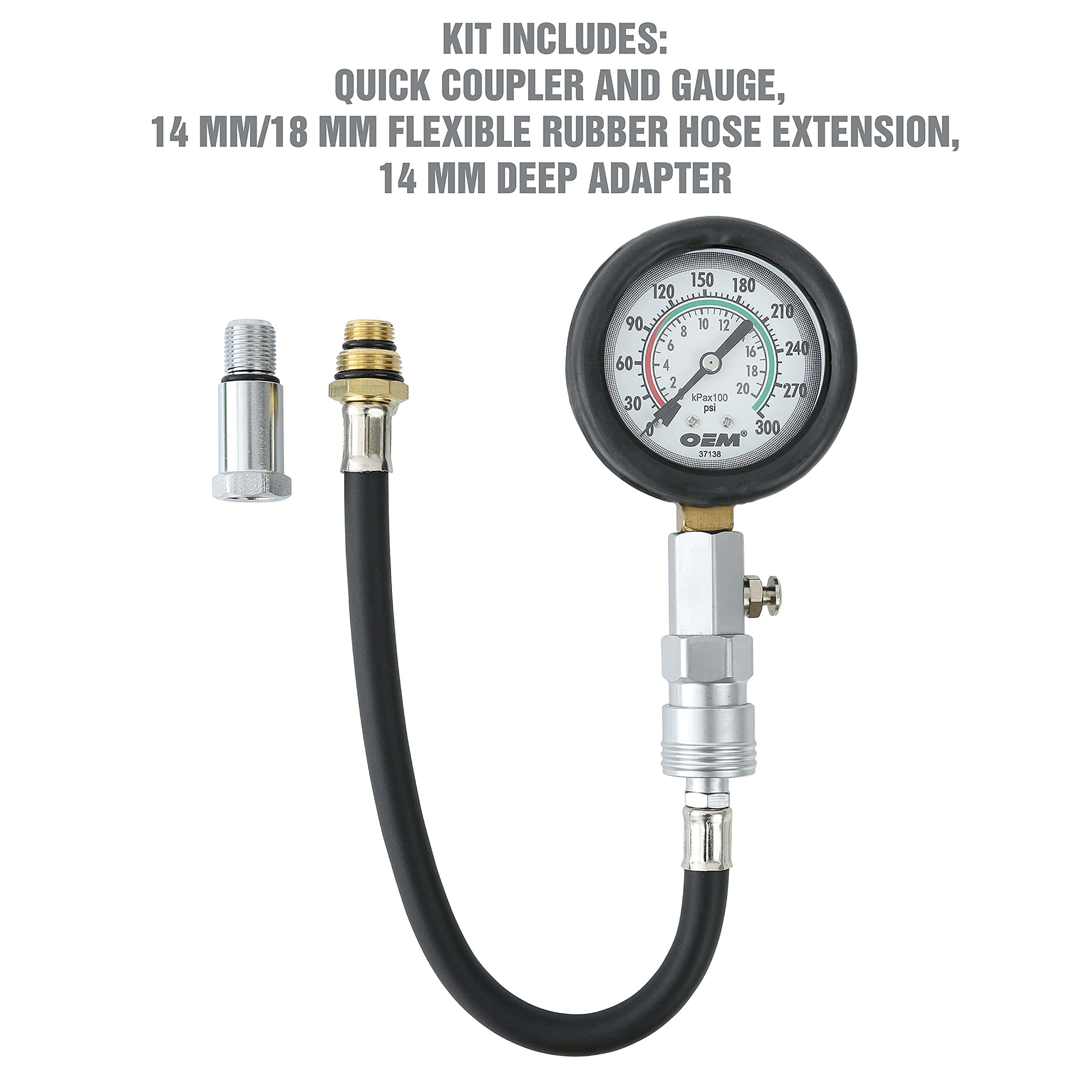 Juego de medidor de compresión OEMTOOLS 37138, Medidor de - Imagen 6