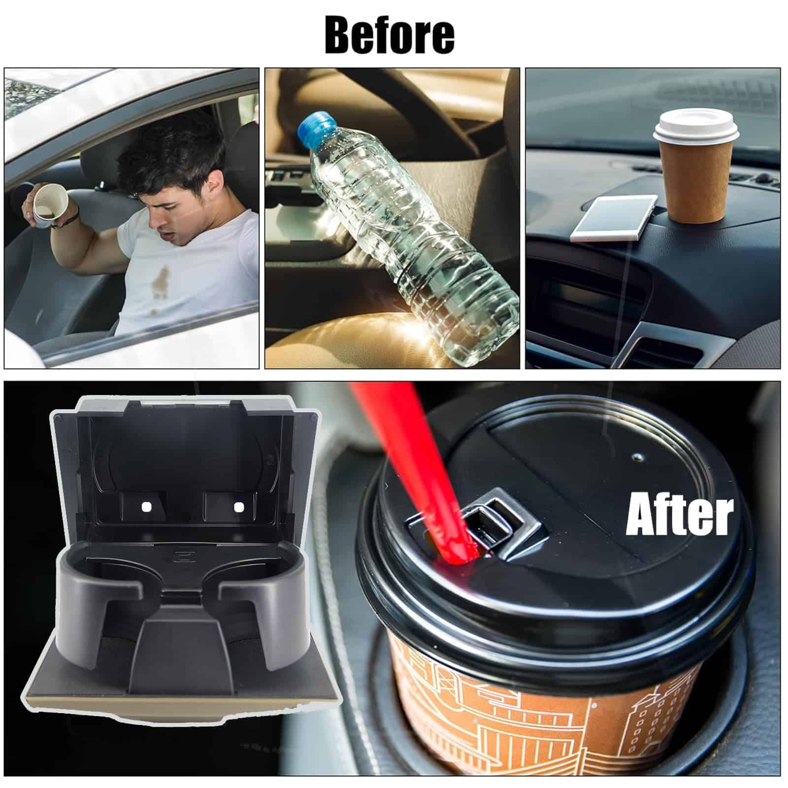 Ensamblaje de Portavasos para Tablero de TUNTUN para Ford - Imagen 5