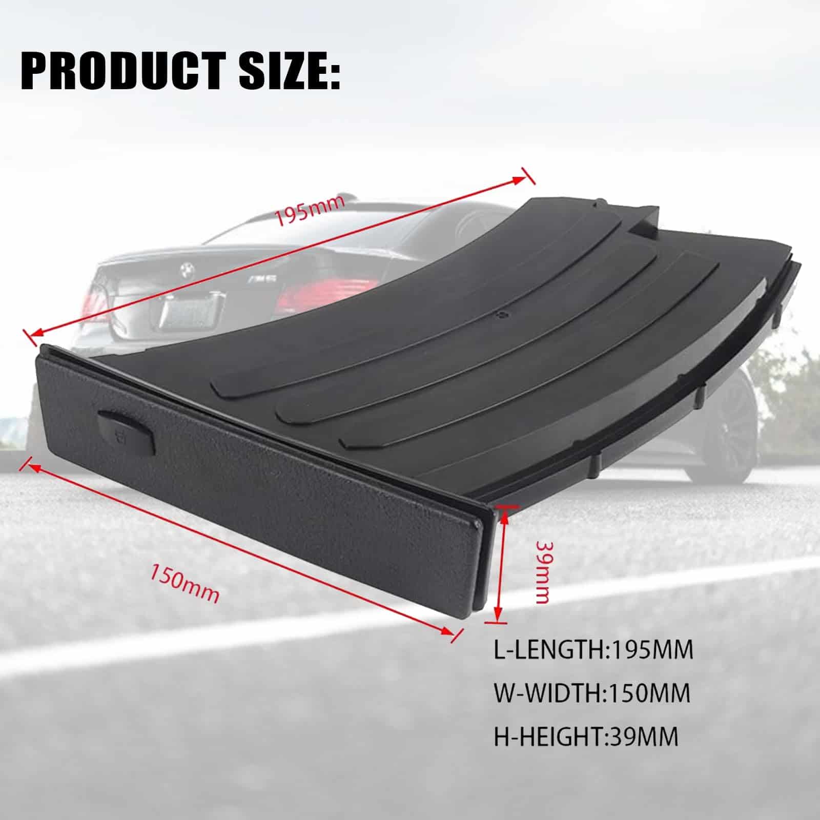 Portavasos de tablero TUNTUN 51459125622 para BMW E60 E61 - Imagen 5