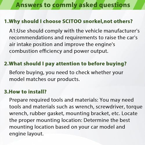Kit de snorkel de admisión de aire SCITOO para 1993-1998 - Imagen 7