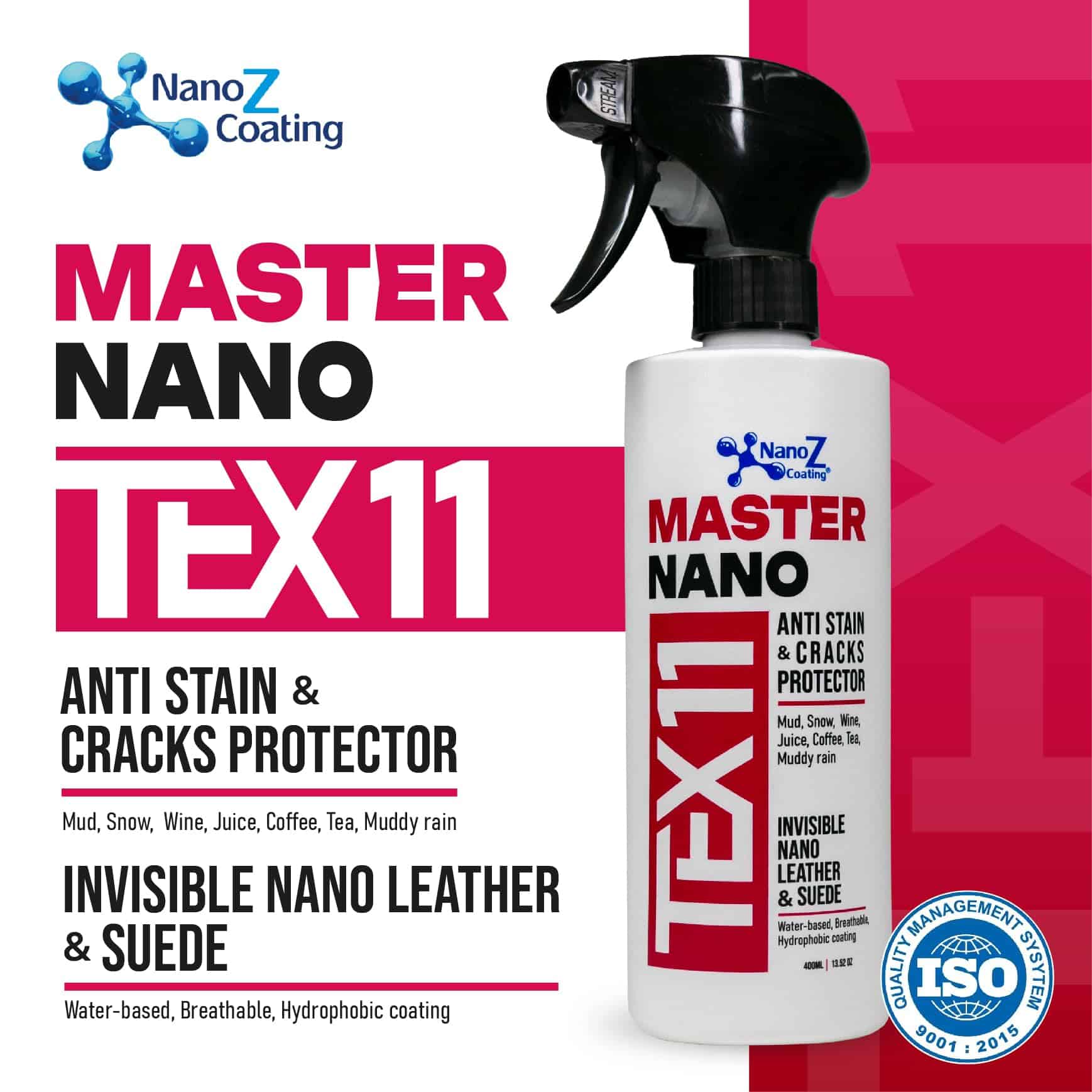 Spray Hidrofóbico de Cuero y Gamuza Nano, Repelente de Agua - Imagen 3