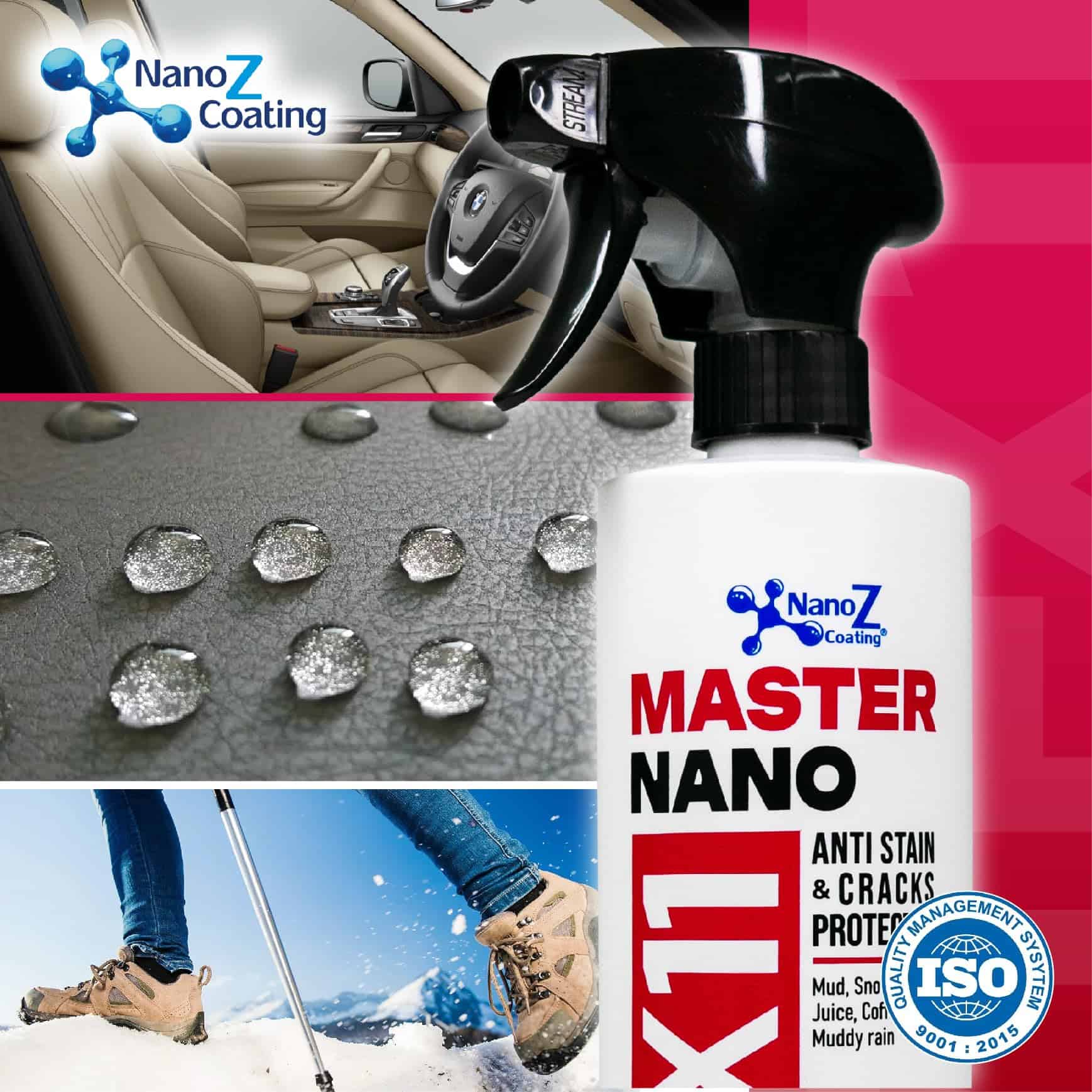 Spray Hidrofóbico de Cuero y Gamuza Nano, Repelente de Agua - Imagen 5