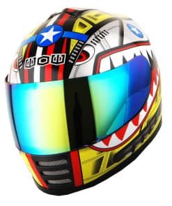 Casco de moto WOW Full Face Street Bike BMX MX para niños