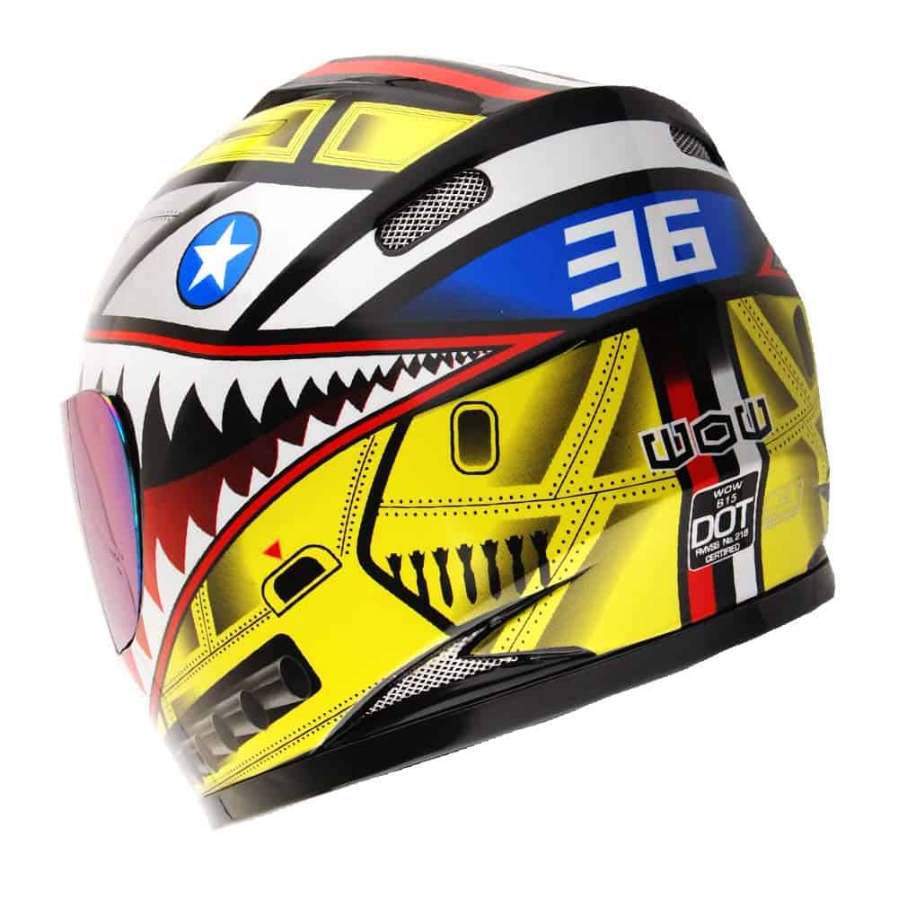 Casco de moto WOW Full Face Street Bike BMX MX para niños - Imagen 6