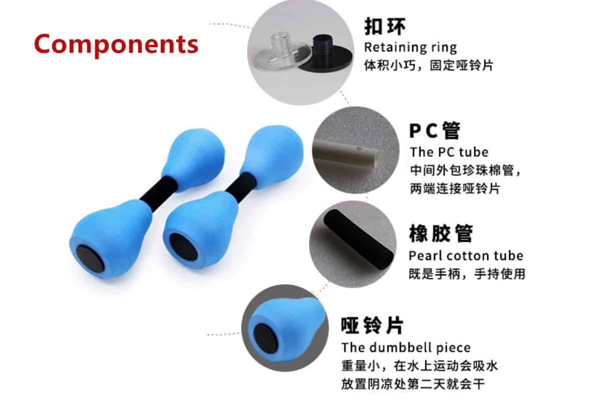 Par de mancuernas para ejercicio acuático de espuma para - Imagen 7