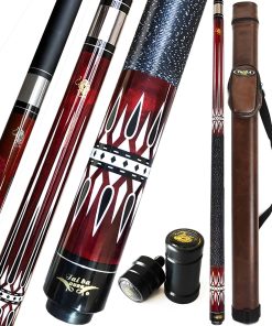 Tac Ba Cues Pool Cue Stick, Punta de Cuero Multicapa de 13