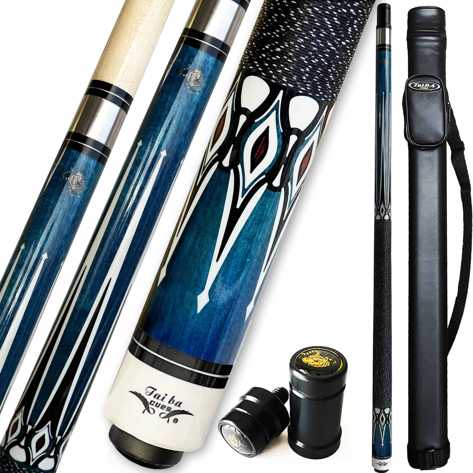 Taco de Billar Tai Ba, Punta de Cuero de Multicapa de 13mm,