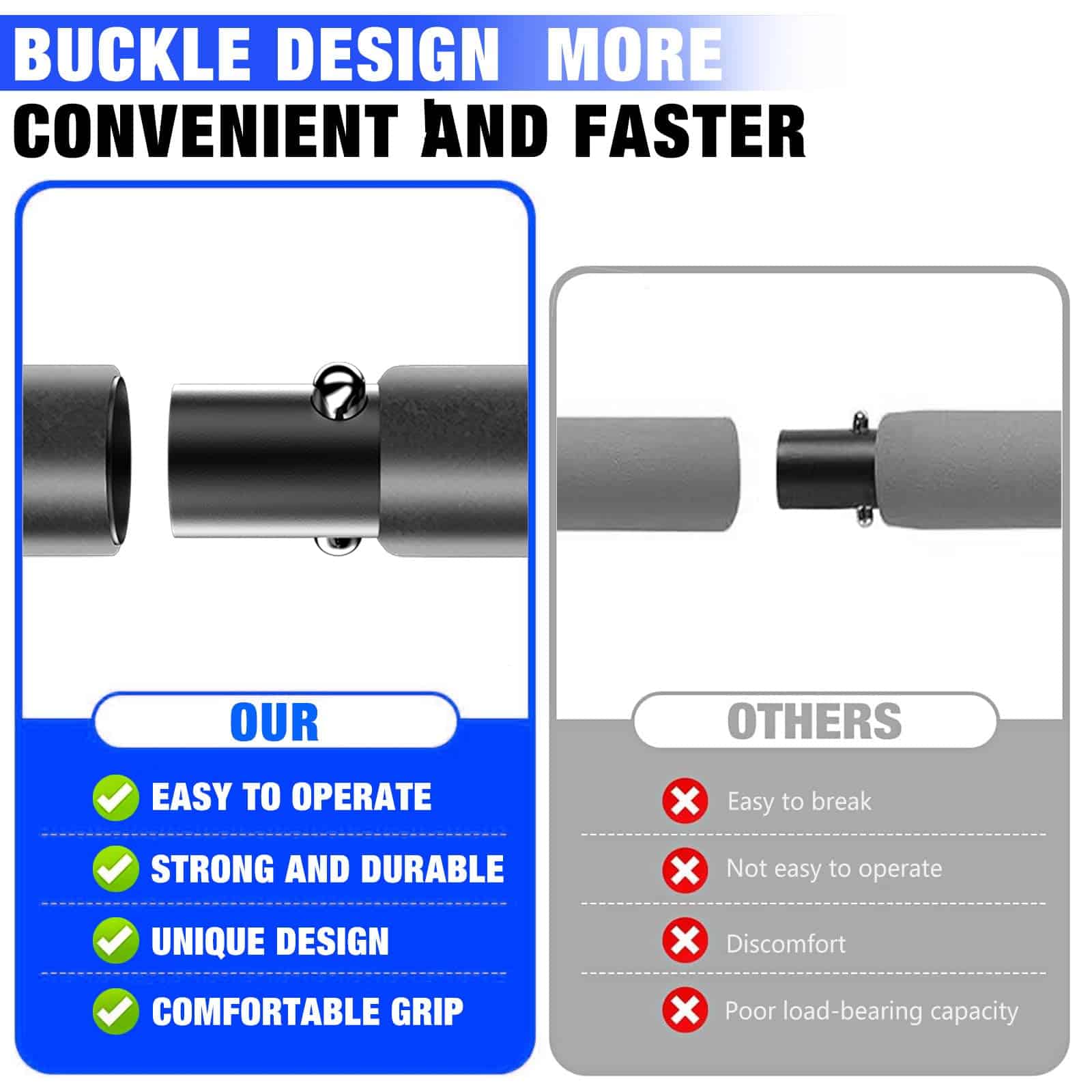 Kit de Barra de Pilates con Bandas de -Negro (30lbs, 40lbs) - Imagen 7