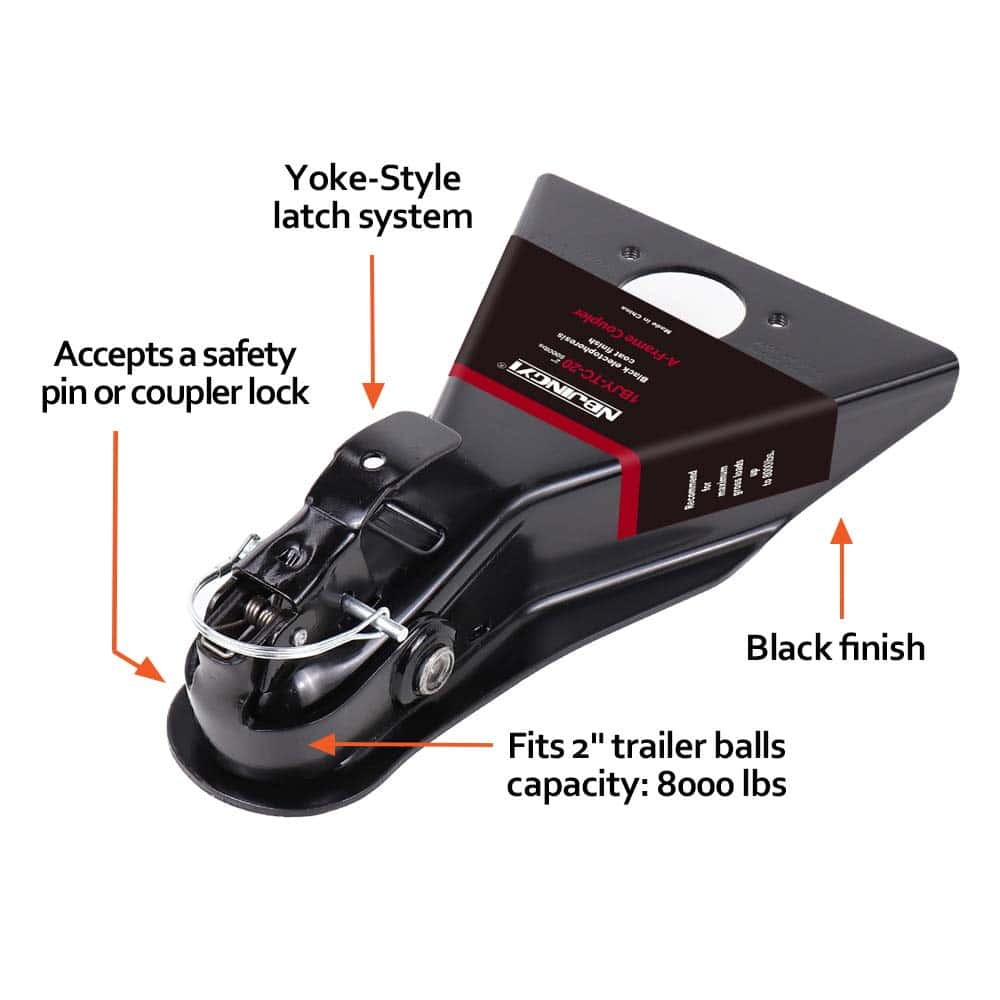Acoplador de remolque en forma de A NBJINGYI de 2" 8000lbs - Imagen 3