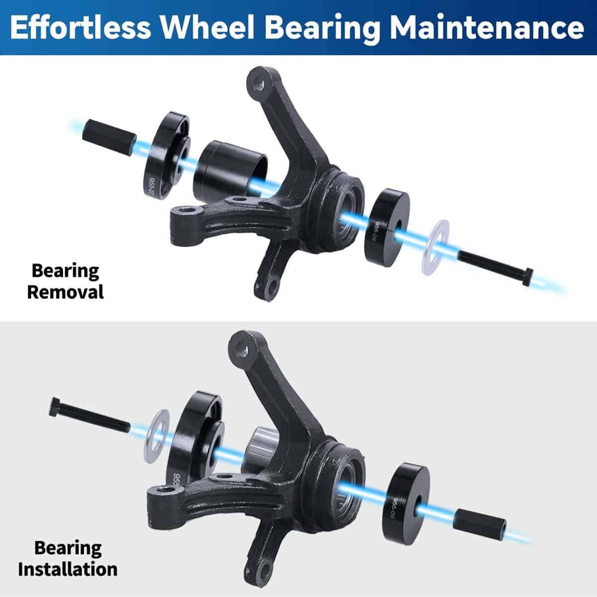 Juego de Prensa de Rodamientos de Rueda ATPEAM de 24 piezas - Imagen 5