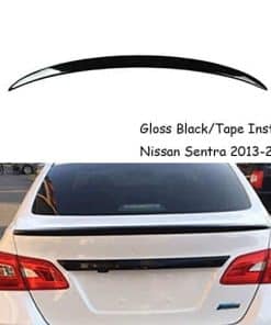 Ala de labio trasero brillante negro compatible con Nissan