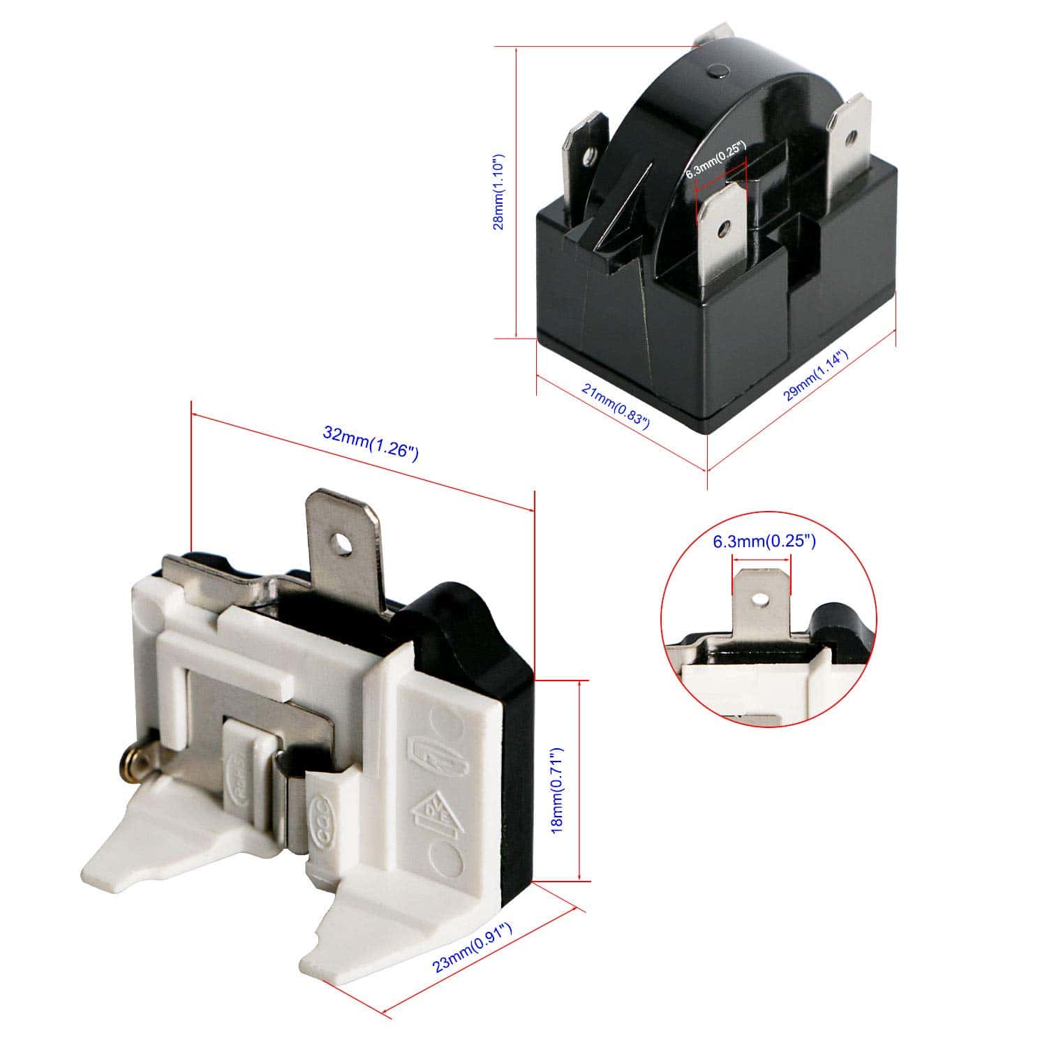 Protector de Sobrecarga Térmica del Compresor de -a 1 Pieza - Imagen 3