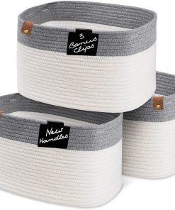 Canastas de cuerda de algodón CHAT BLANC para organizar |