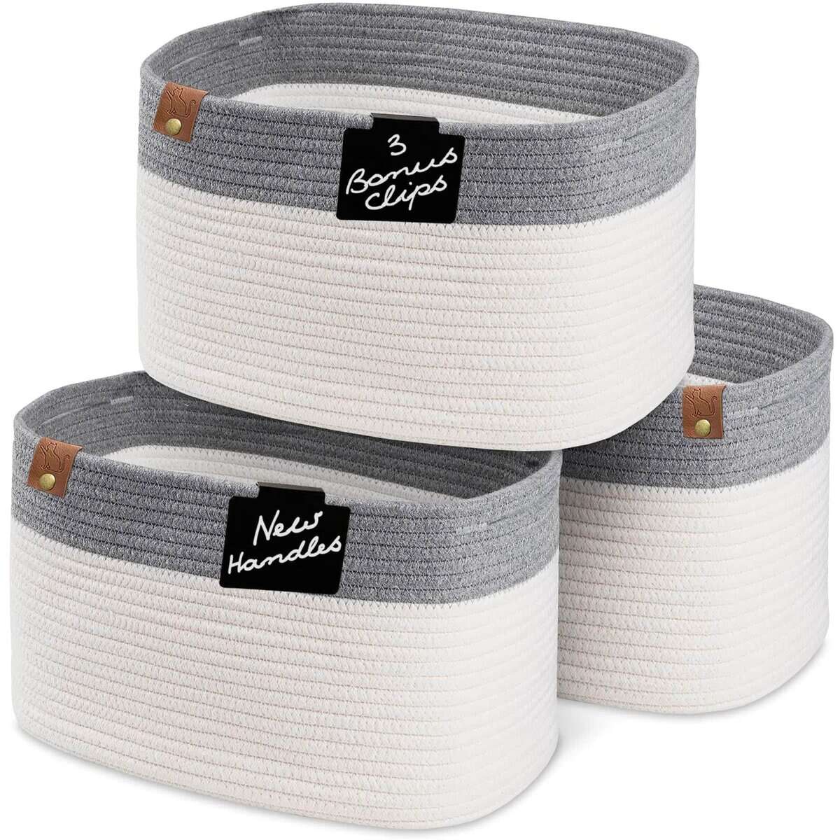 Canastas de cuerda de algodón CHAT BLANC para organizar |