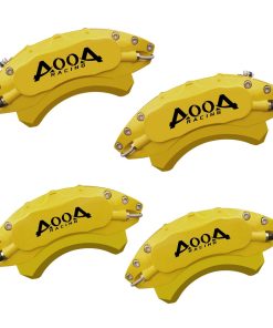 AOOA Caliper Covers Amarillos con Letras Negras para