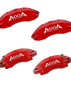 Cubiertas de pinza de freno roja con caracteres blancos