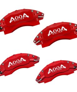 Cubiertas de Pinza AOAO Rojo Freno y Logo Blanco para