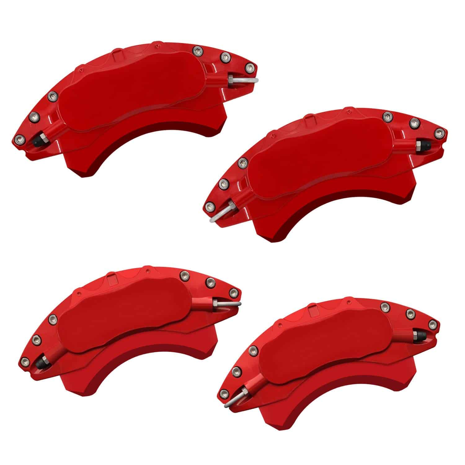 Cubiertas de pinza de freno rojas AOOA para Mustang (juego
