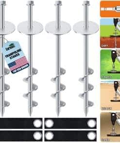 Anclajes de tierra de Eurmax USA para trampolín Anclajes de