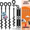 Estacas de trampolín Eurmax USA para carpas, kit de anclaje
