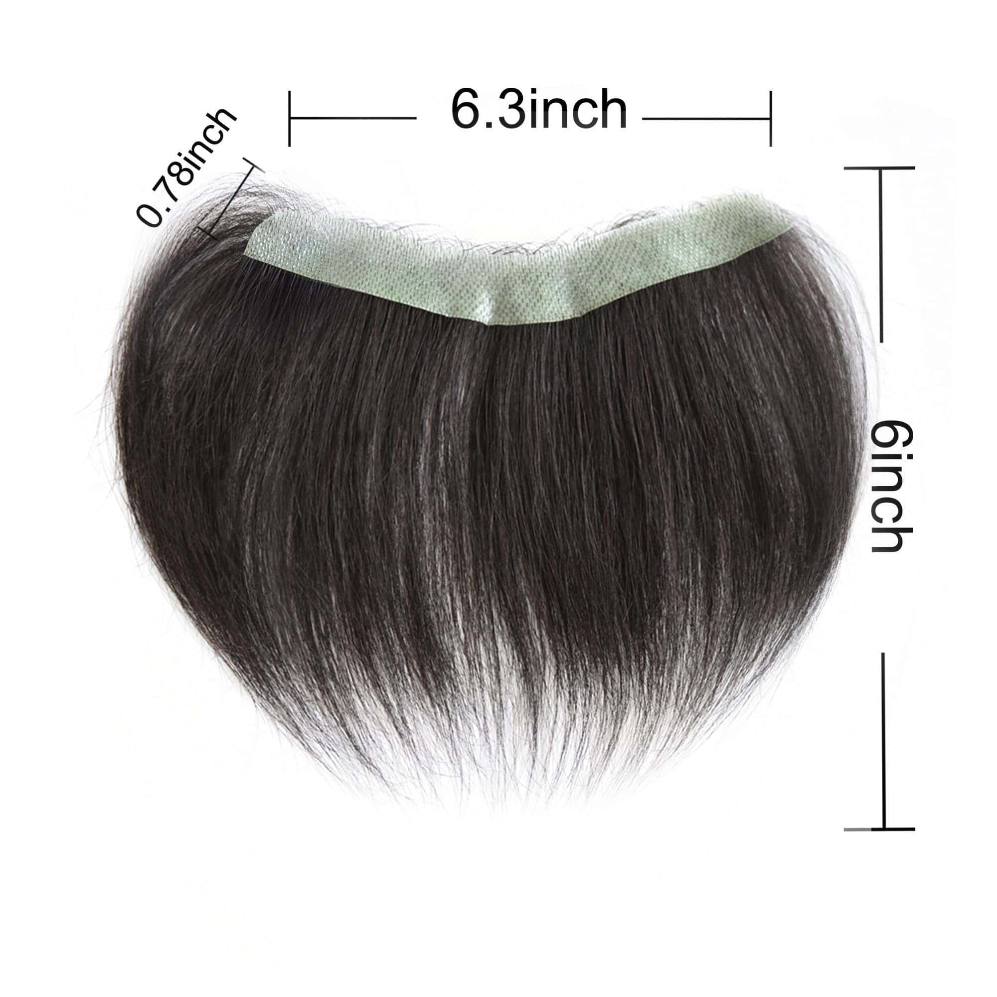 Meiverah Extensiones de Cabello Frontales para Hombres Pelo - Imagen 4