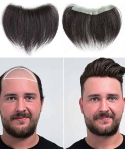 Meiverah Extensiones de Cabello Frontales para Hombres Pelo