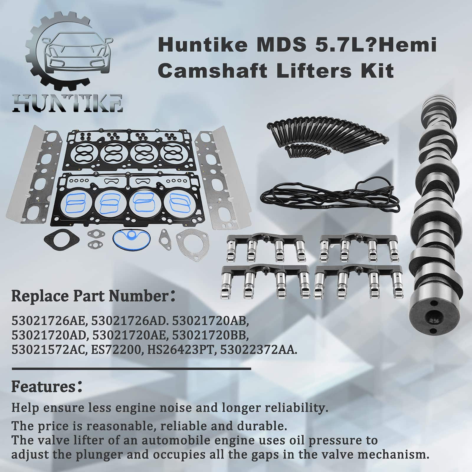 Kit de Levas y Elevadores Huntike MDS 5.7L Hemi para - Imagen 4