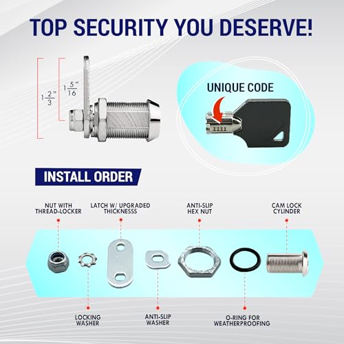 LATCH.IT 1-1/8� Cerraduras de Almacenamiento para RV | Pack - Imagen 4