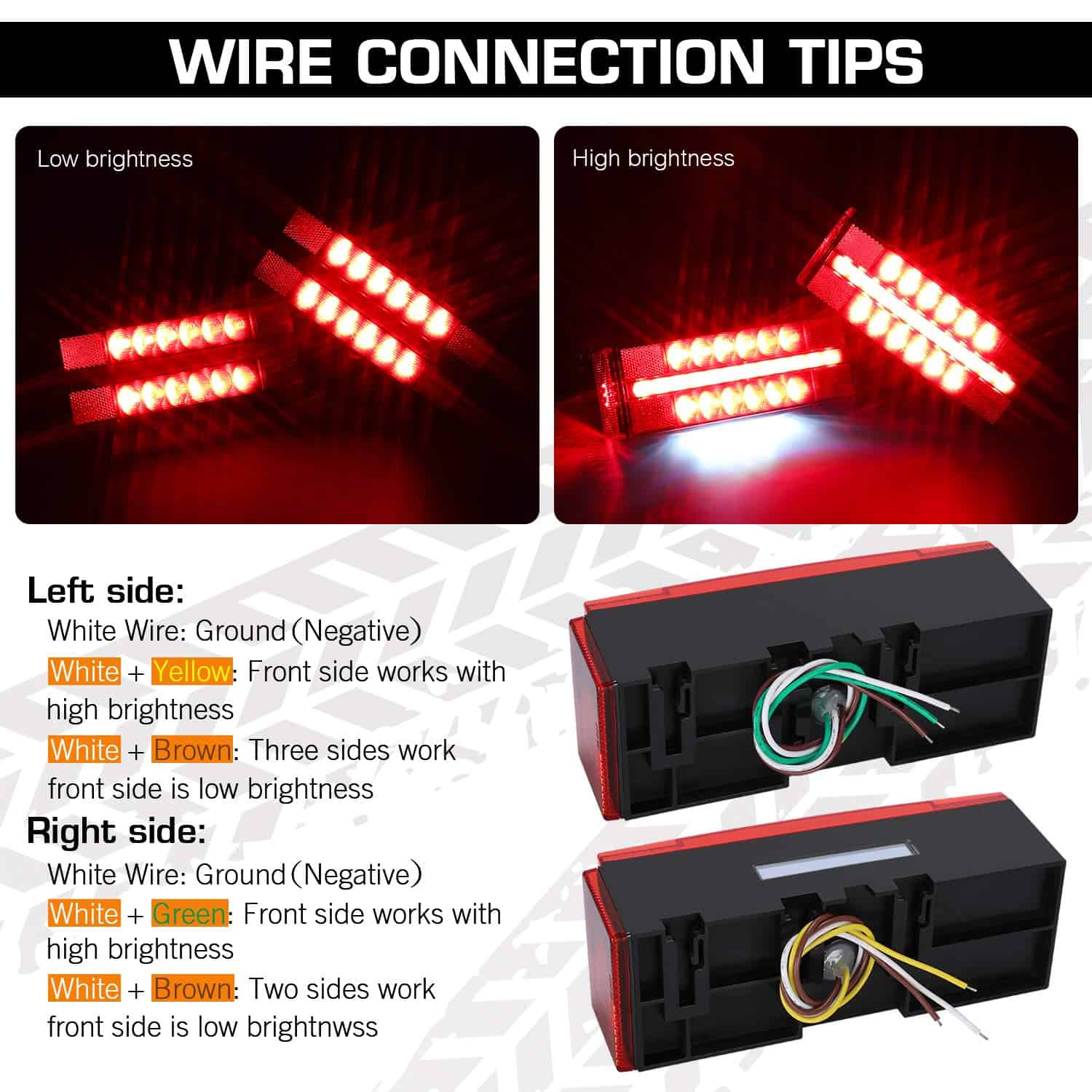 Kit de luces LED sumergibles para remolques LINKITOM, luces - Imagen 5