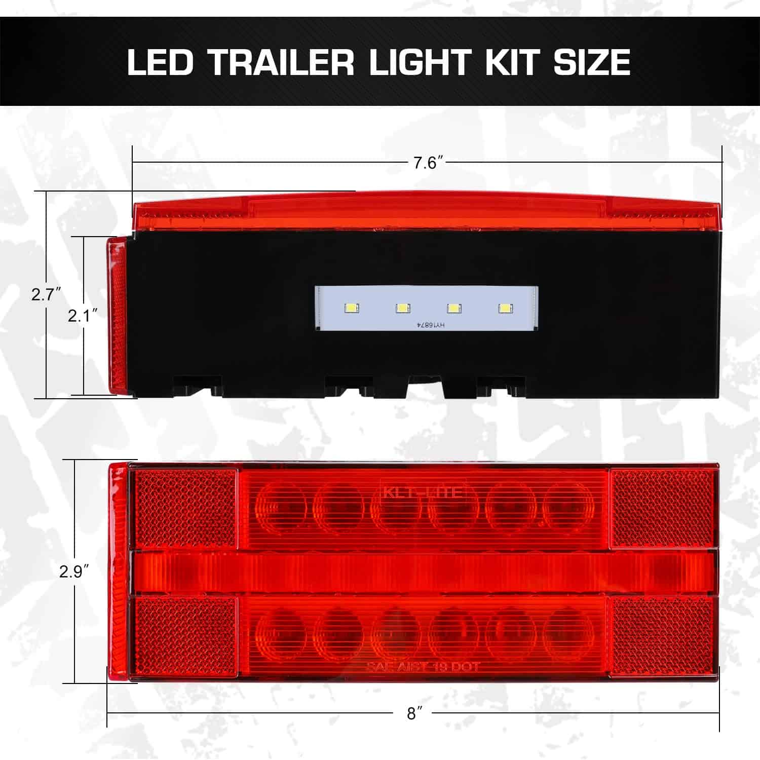 Kit de luces LED sumergibles para remolques LINKITOM, luces - Imagen 7