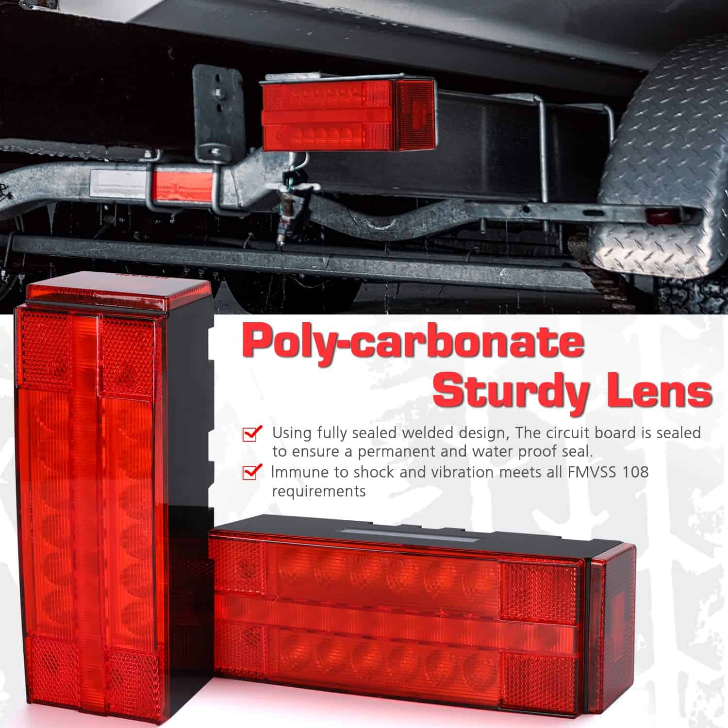 Kit de luces LED sumergibles para remolques LINKITOM, luces - Imagen 4