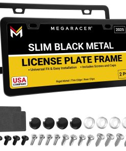 Porta Placas Delgado Negro Mate | 2 Pack | Marco Delgado de