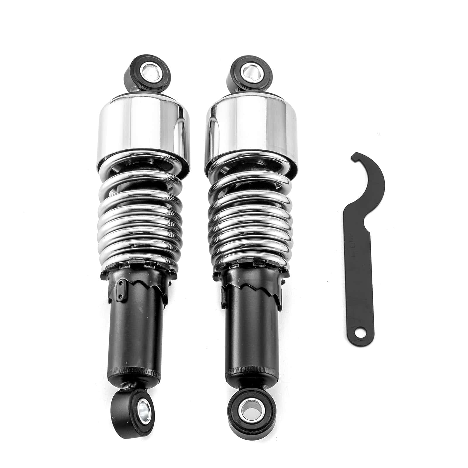 Wsays Kit de Amortiguadores Traseros de Cromo de 10.5