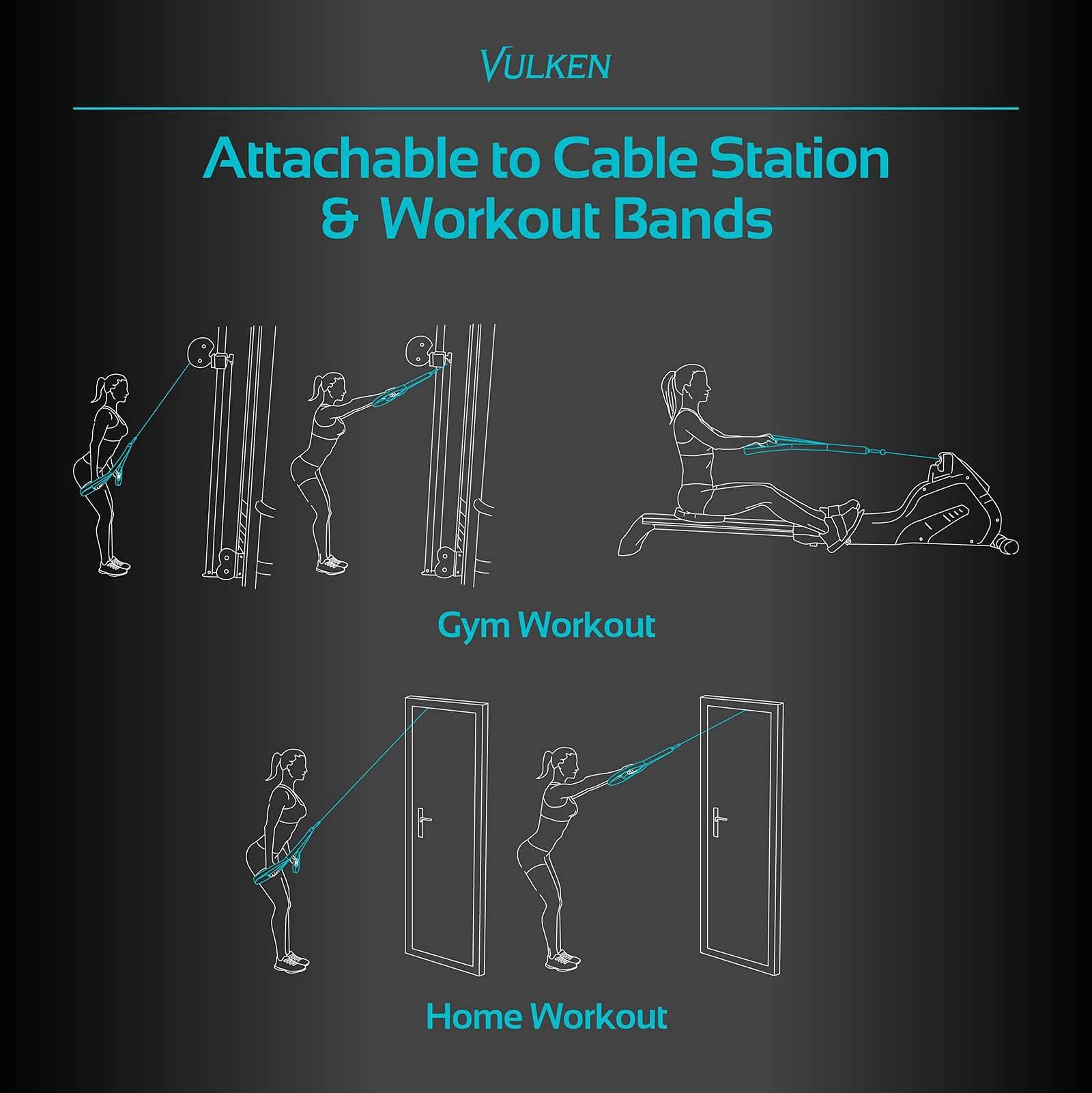 Cuerda de Tríceps Vulken con Cable de 24 Pulgadas & 17 - Imagen 7