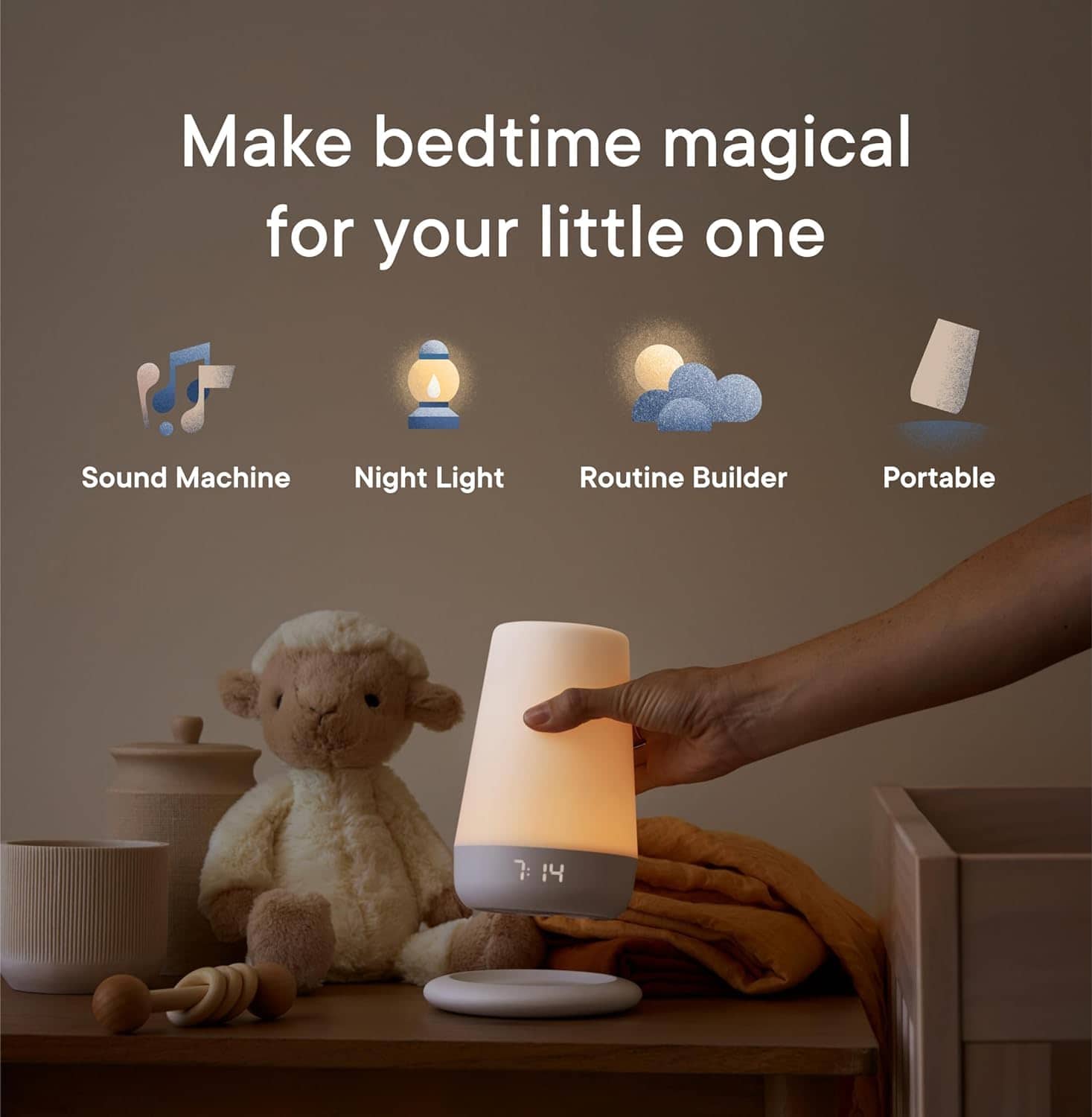 Hatch Rest+ Baby & Kids Sound Machine | 2nd Gen | Lámpara - Imagen 4