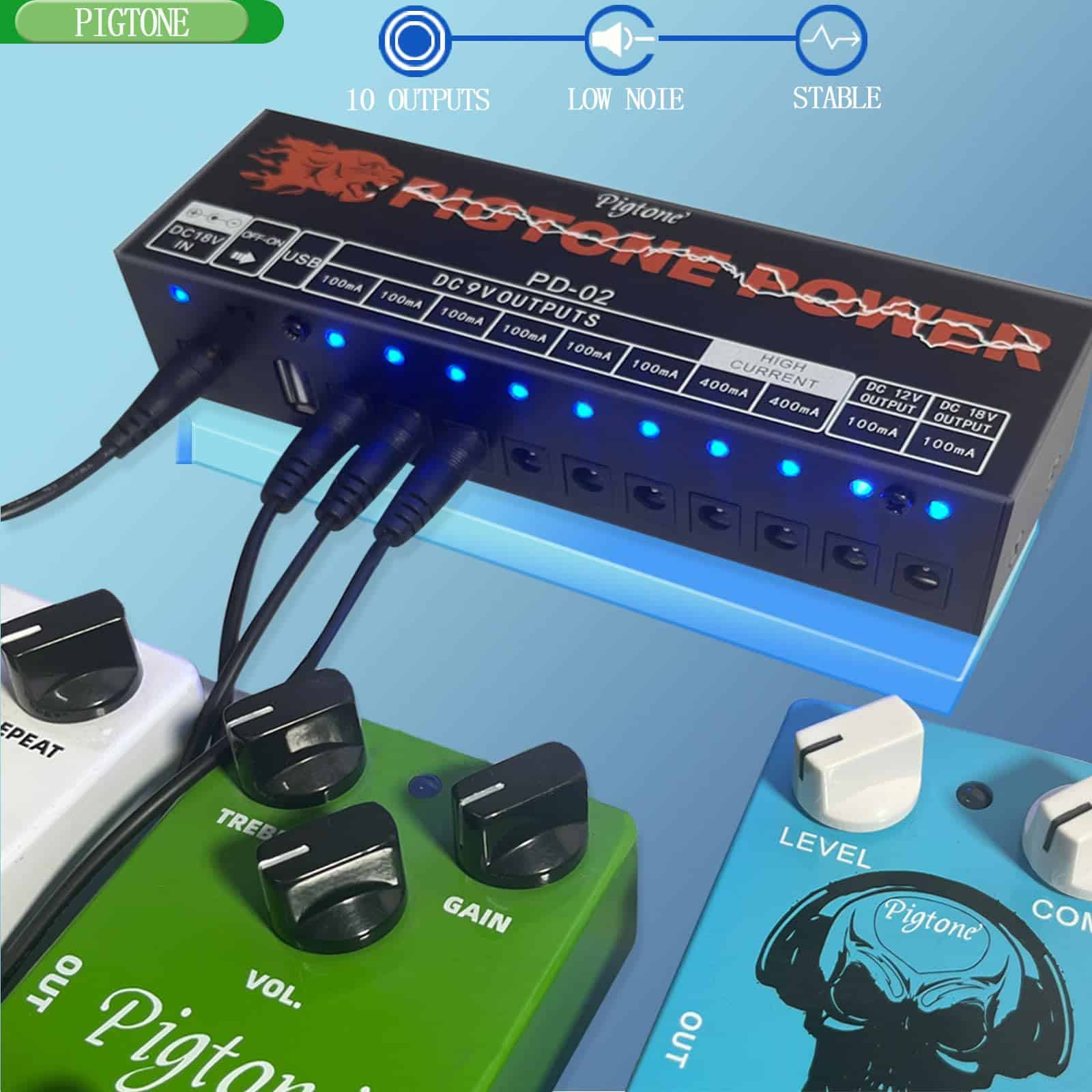 Fuente de alimentación para pedales de efectos -PD-02 - Imagen 3