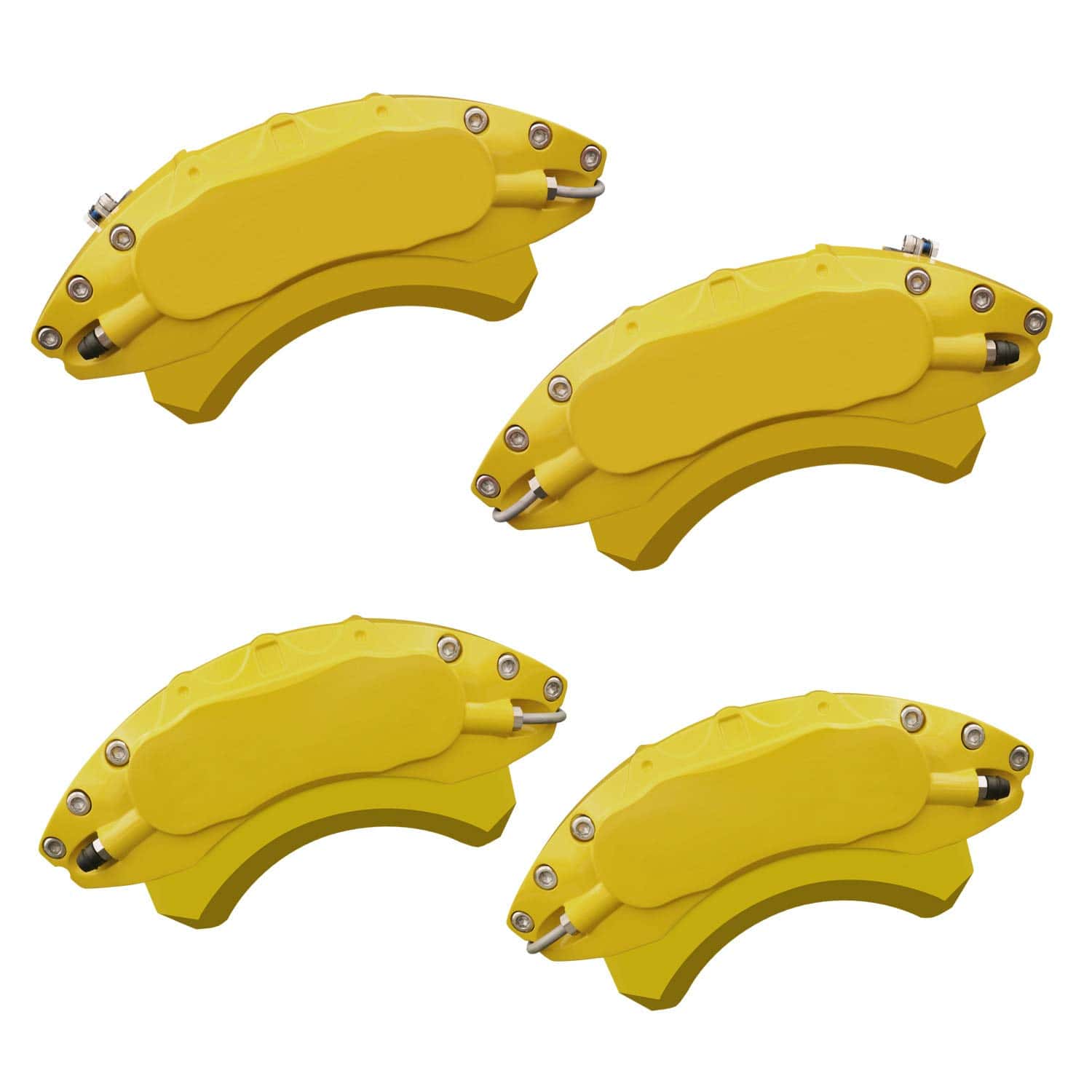 Cubiertas de Pinzas de Freno AOOA Amarillas para Mustang