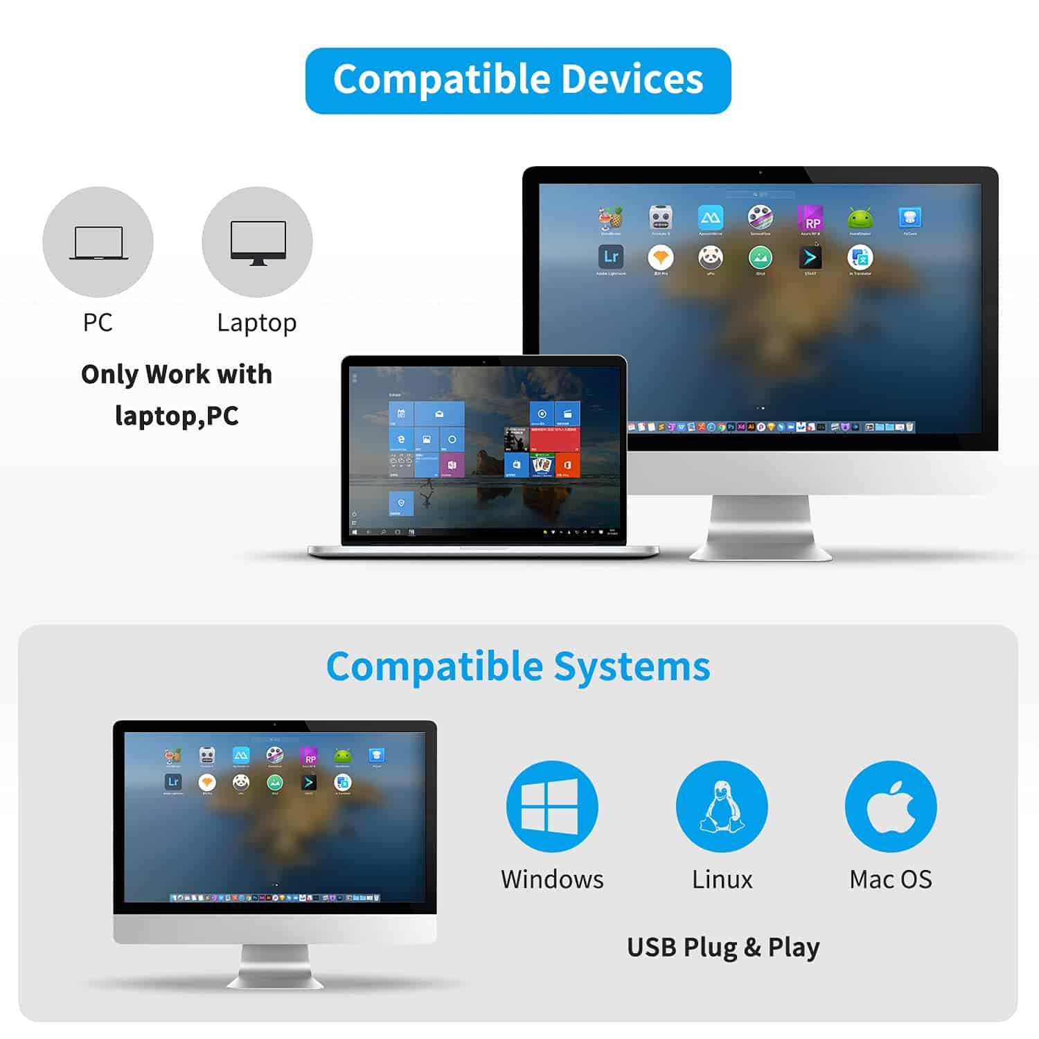 Escáner de Código de Barras USB 1D NetumScan con Soporte, - Imagen 4