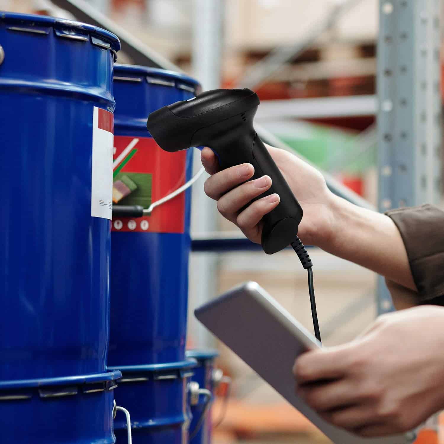 Escáner de Código de Barras USB 1D NetumScan con Soporte, - Imagen 7