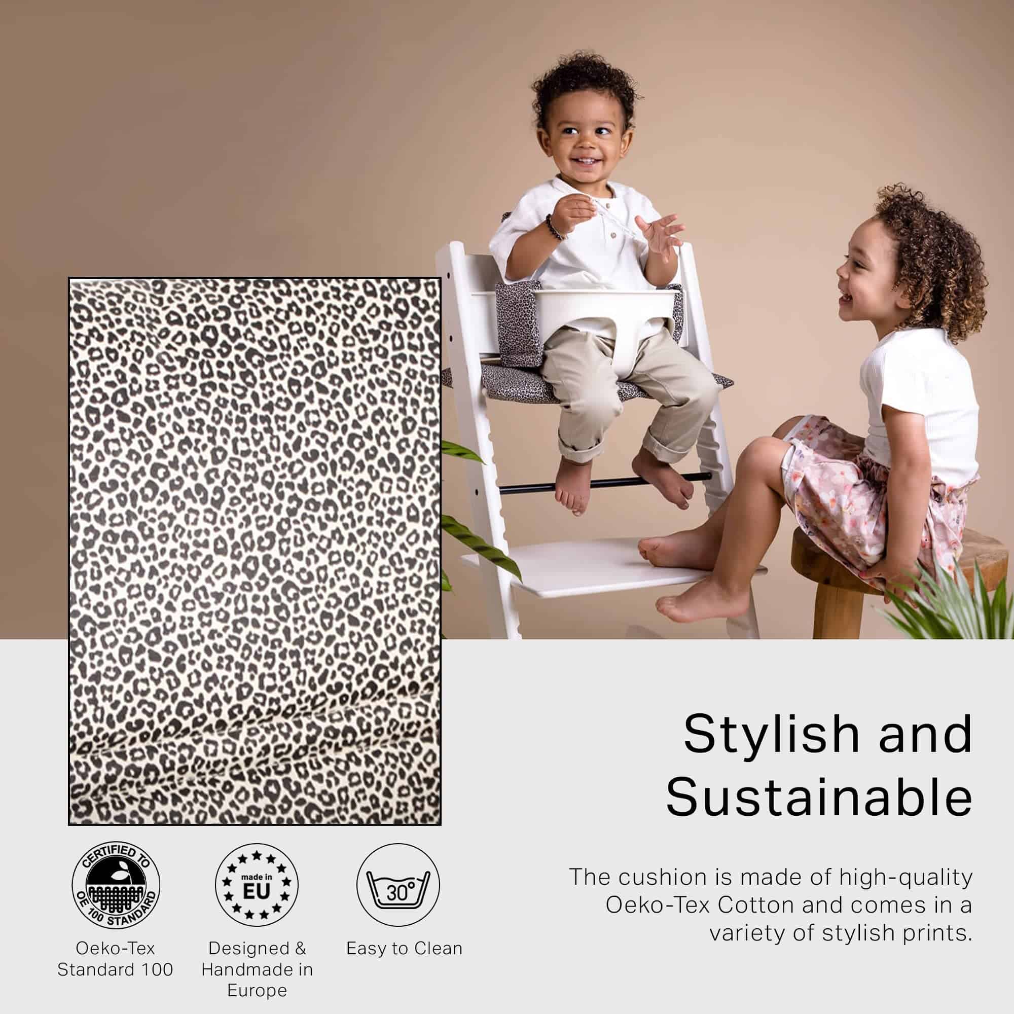 Cojín UKJE Compatible con Stokke Tripp Trapp - Asiento - Imagen 4