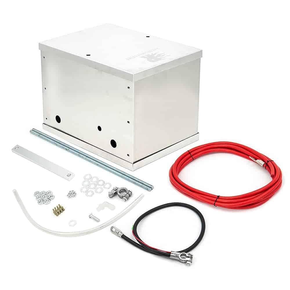 Kit Completo de Reubicación de Caja de Batería de Aluminio