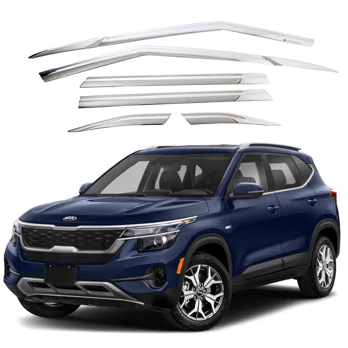 AUTOCLOVER Protectores de lluvia para ventanas con cinta