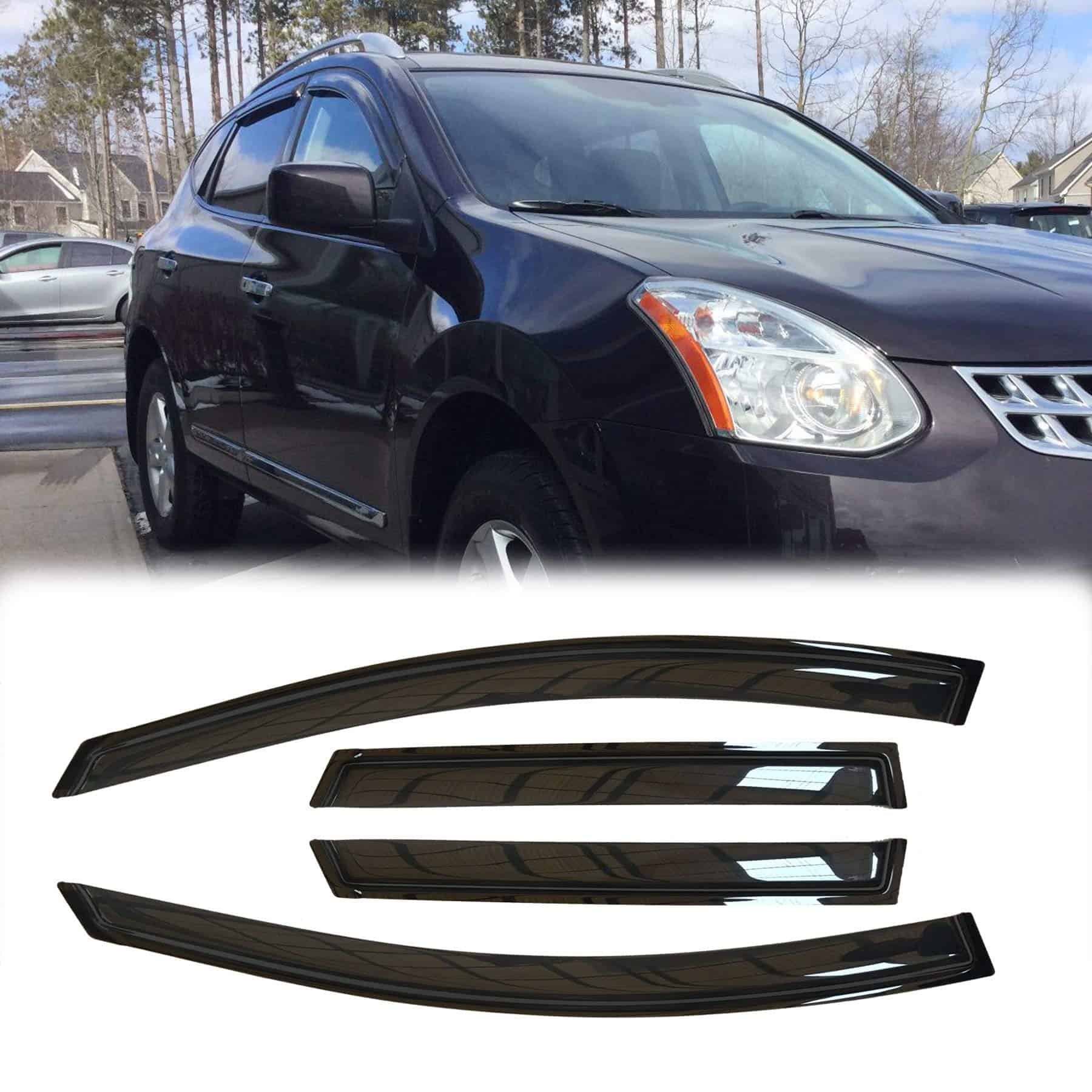 Deflector de viento lateral de la ventana de Puermto, juego