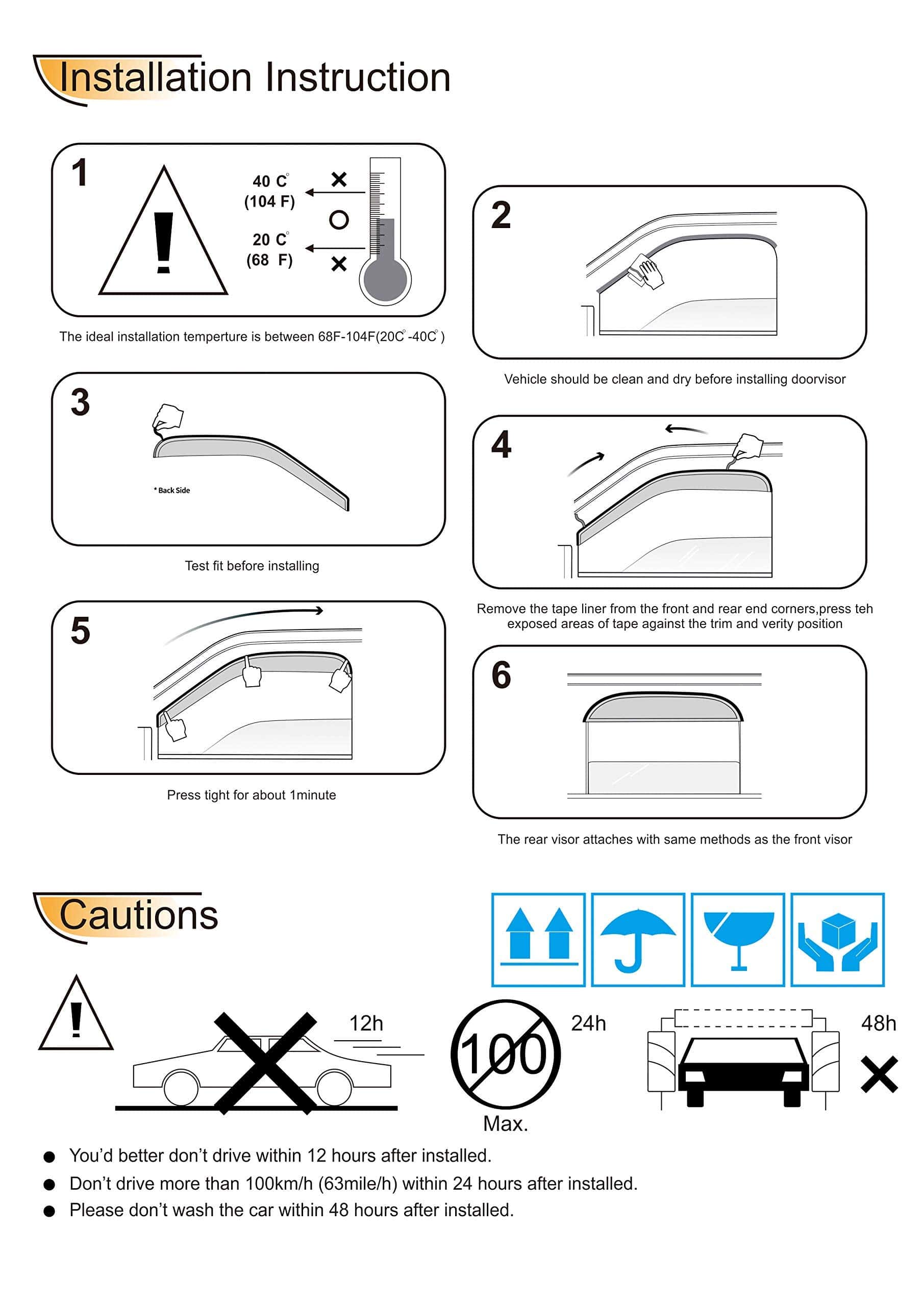 Deflector de viento de la ventana lateral -Humo oscuro - Imagen 8