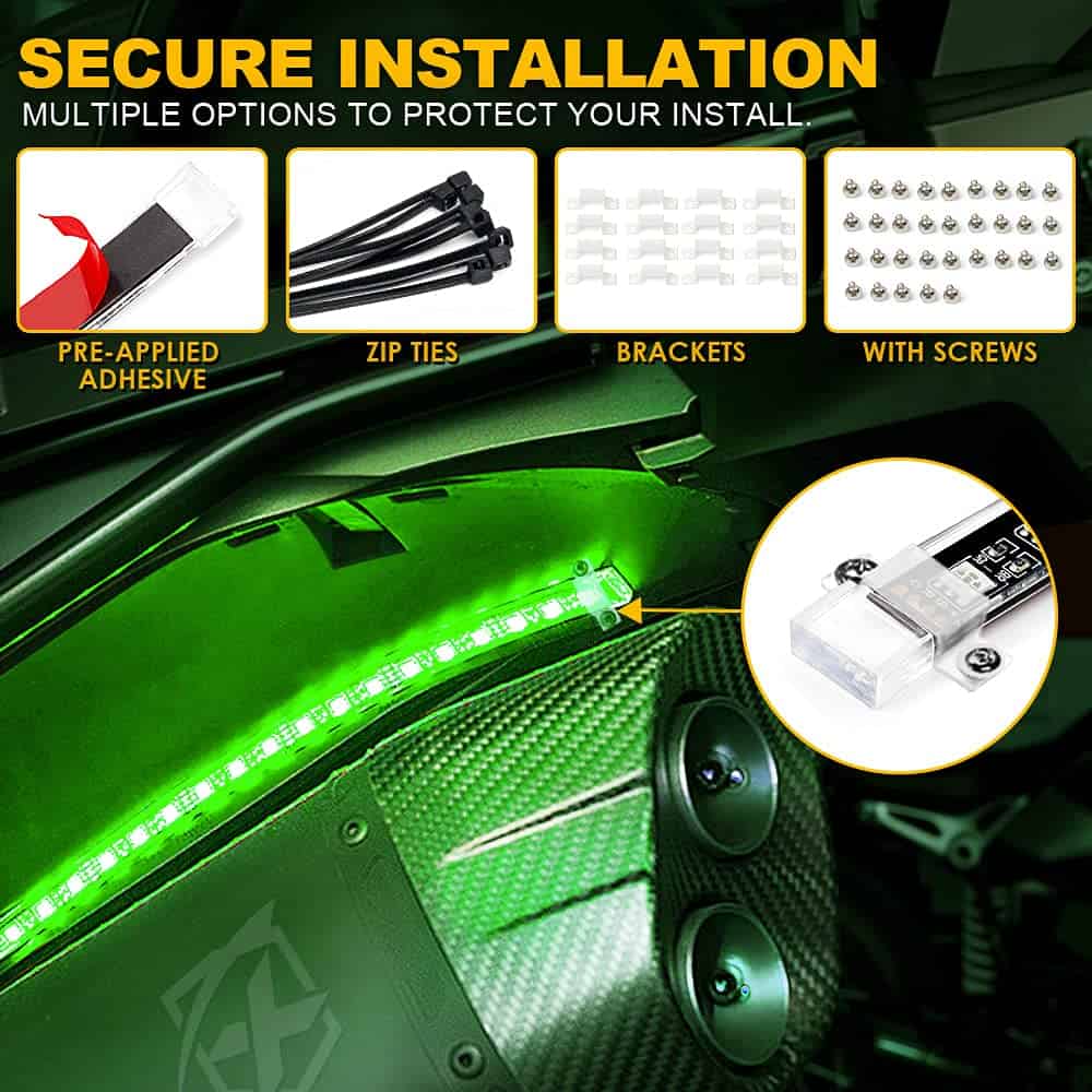 Kit de Luces LED RGB para Motocicleta Xprite a Prueba de - Imagen 7