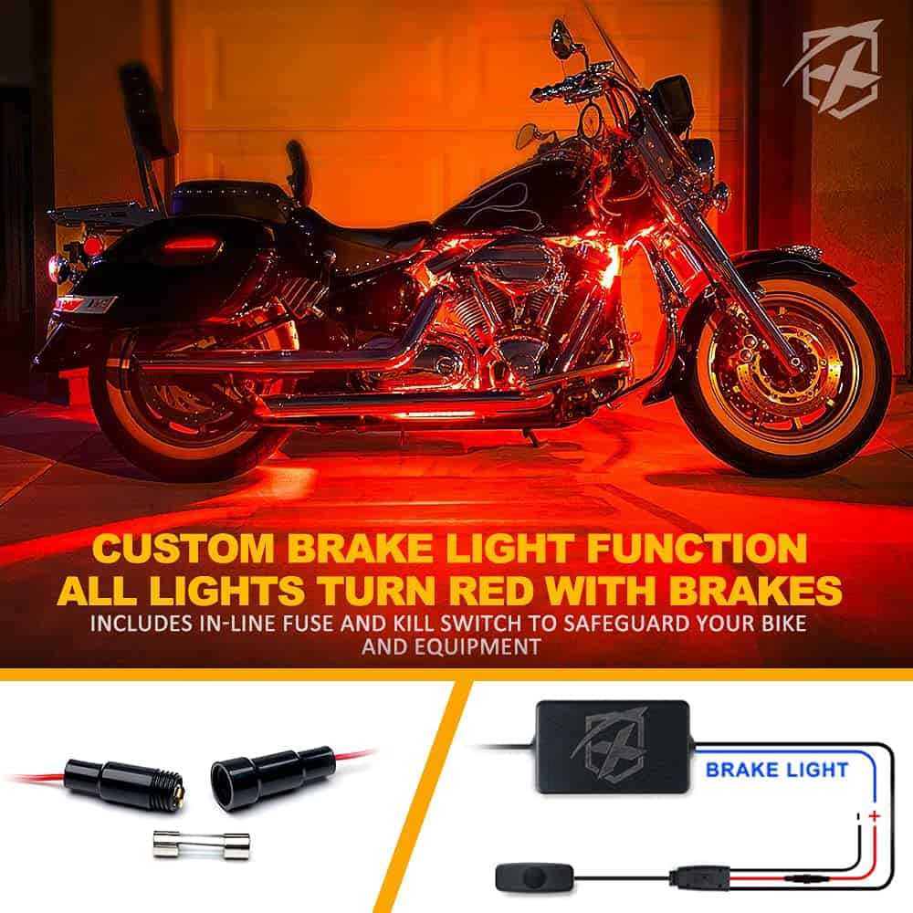 Kit de Luces LED RGB para Motocicleta Xprite a Prueba de - Imagen 3
