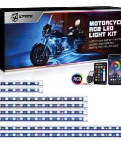 Kit de Luces LED RGB para Motocicleta Xprite a Prueba de
