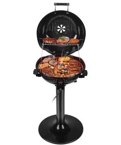 Parrilla Eléctrica Techwood para Barbacoa con capacidad