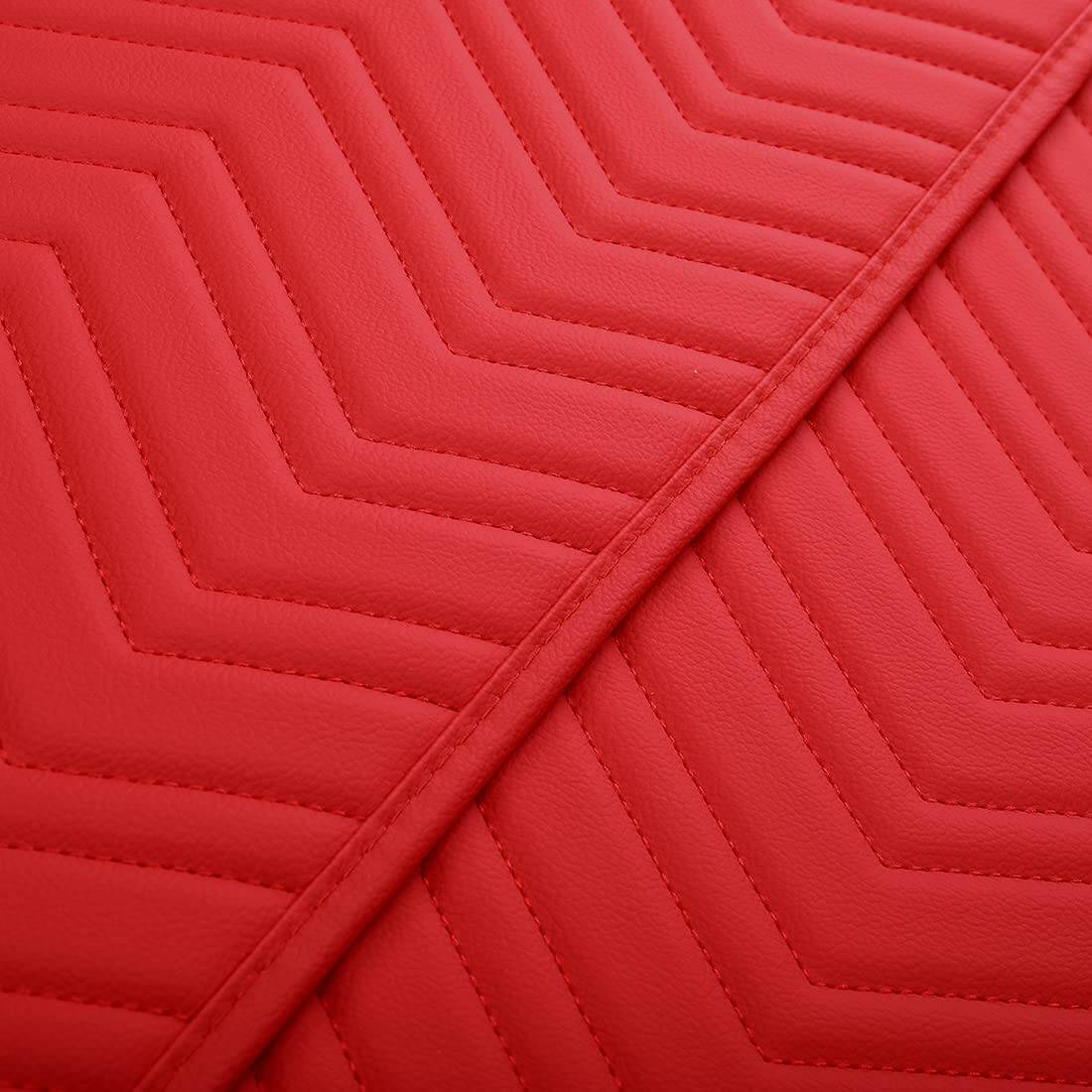 Fundas de Asiento de Coche de Cuero Rojo Universal - Imagen 5